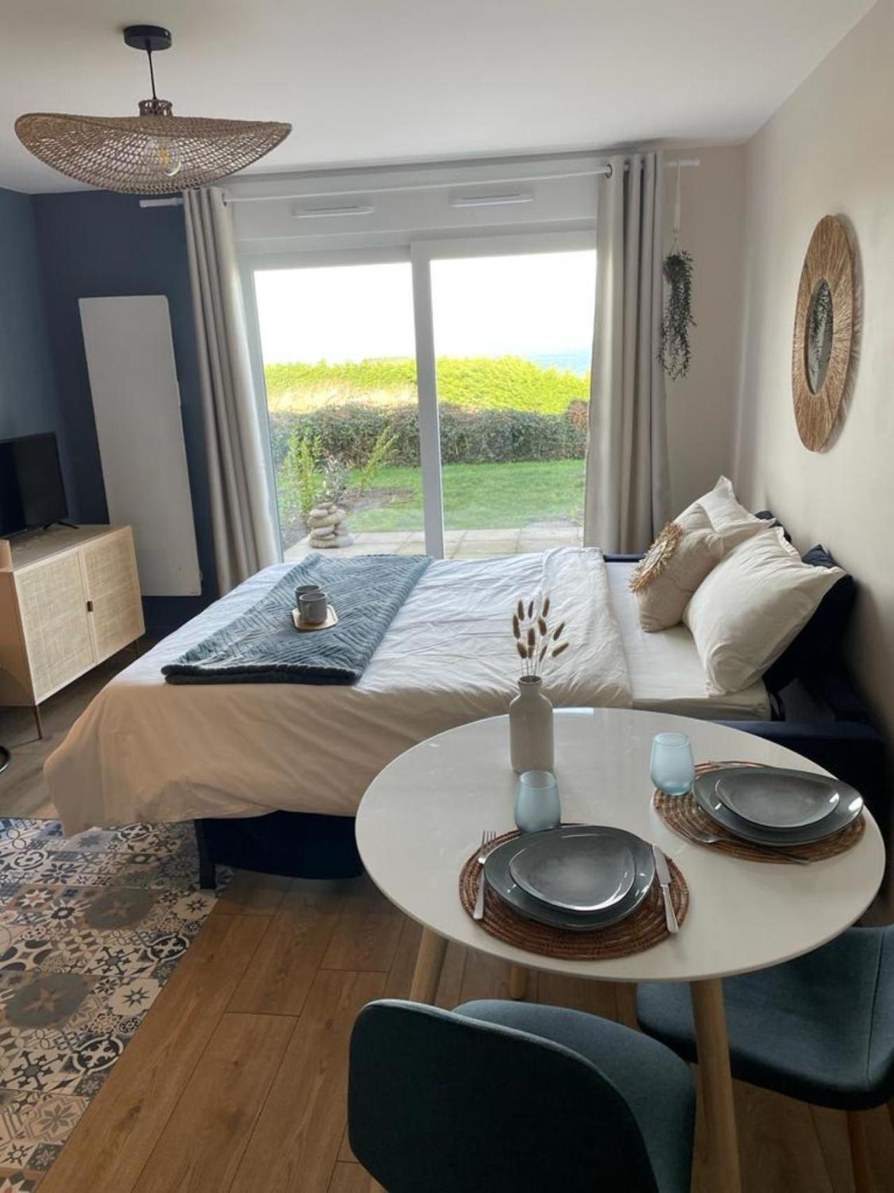 Bienvenue Au Studio L'Escale Bleue Avec Vue Mer Et Sur Le Cap Frehel Saint-Cast-le-Guildo Buitenkant foto